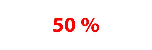 50% Rabatt
