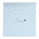 Goldbuch Hochzeitsalbum Raining Hearts hellblau 30x31cm