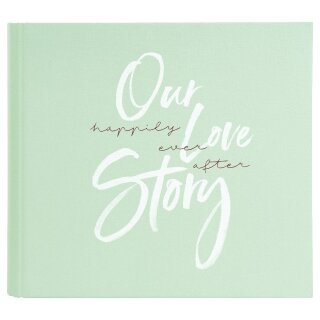 Goldbuch Hochzeitsalbum Gästebuch  Our Love Story mint 27,5x25,5cm