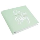Goldbuch Hochzeitsalbum Gästebuch  Our Love Story mint 27,5x25,5cm