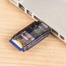 Hama USB-3.0-Kartenleser, SD/micro SD, Anthrazit
