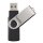 Hama USB-Stick "Rotate", USB 2.0, 16GB, 10MB/s, Schwarz/Silber