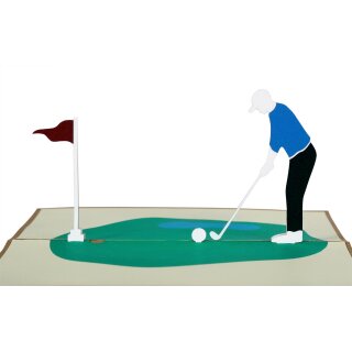 Klappkarte Golf