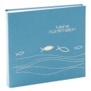 Goldbuch Konfirmationsalbum Ichthys blau 25 x 25cm