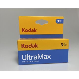Kodak Ultra Max 24er 400 Farbfilm 3er Pack