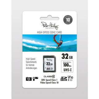 Peter Hadley High Speed 32 GB SDHC-Karte C10 UHS-1 V10(100/35MB/s)