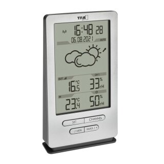 TFA Funk-Wetterstation Xena 35.1162.54 Wettertrend Funkuhr