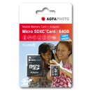 Agfa 64GB Micro SD Karte Class 10