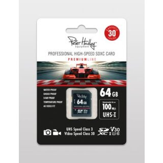 Peter Hadley Prof.HighSpeed 64 GB SDXC-Karte Class10 UHS-I U3