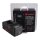 BERENSTARGH Synchron USB Ladeger&auml;t f. GoPro AHDBT-401 Hero4 Black Edition AHDBT-401 Hero5 Black