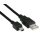 InLine USB-A an mini USB-B Kabel 1 m schwarz