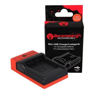 BERENSTARGH Slim Micro-USB Ladeger&auml;t f. Panasonic DMW-BLG10 CSBLG10MC CS-BLG10MC DMWBLG10 DMW-BLG10