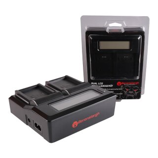 BERENSTARGH Dual LCD USB Ladeger&auml;t f. Kodak LB-070 PIXPRO S1 S-1