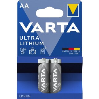 Varta Lithium Batterie Mignon (AA/FR6) Professional 2er Blister