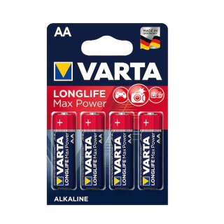 Varta Longlife Max Power Mignon 4er Pack  AA 1,5 V Batterien LR6