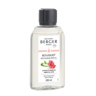 Maison Berger Nachfüller  für Duftbouquets Amour d´Hibiscus/ Hibiscus Love/ Eindrucksvoller Hibiskus 200 ml