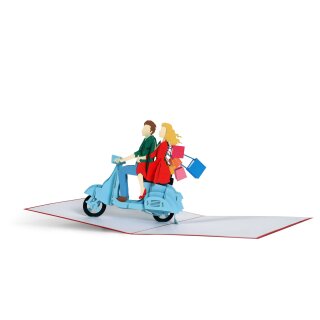 Klappkarte Shoppinggutschein