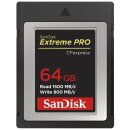 SanDisk Extreme PRO CFexpress Card 64 GB Type B, 1500/800...