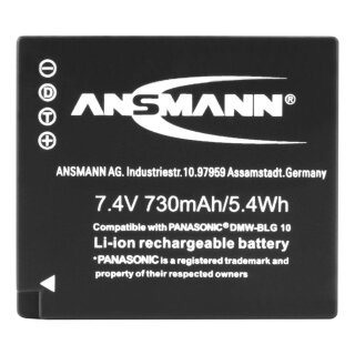 Ansmann Li-ION Akku Panasonic DMW-BLG 10